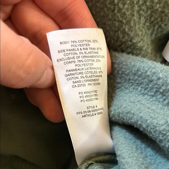 TNA Aritzia Cozy Sweatfleece Sage Green Sweatpants Joggers Boyfriend Fit L - Picture 6 of 7